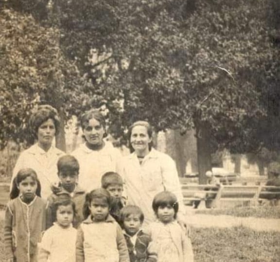 vecinas del barrio, en los primeros años